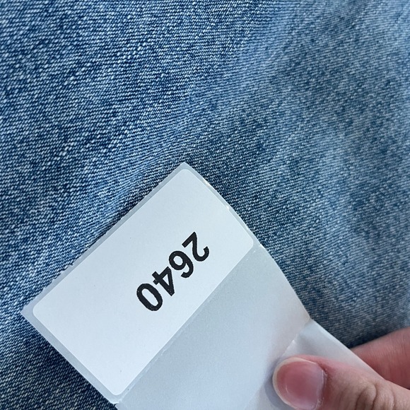 Vintage Outlaw Jeans Size 9 Light Wash High Waist Wide Leg Denim Pants - Picture 9 of 9